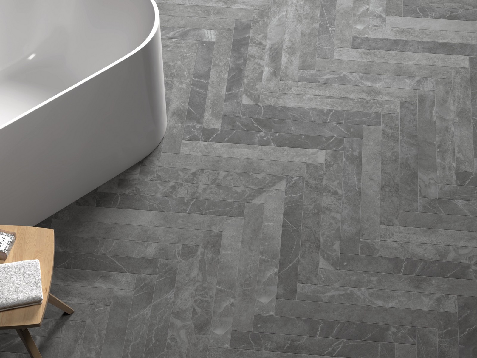 Керамогранит EQUIPE MARMORIS ANTHRACITE 7.5х60 EQ-5