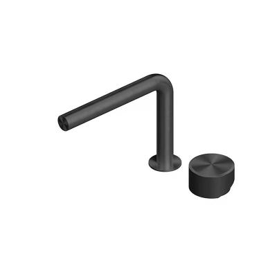 QuadroDesign STEREO 1631TON Смеситель для раковины на 2 отверстия из столешницы, цвет Black Gold