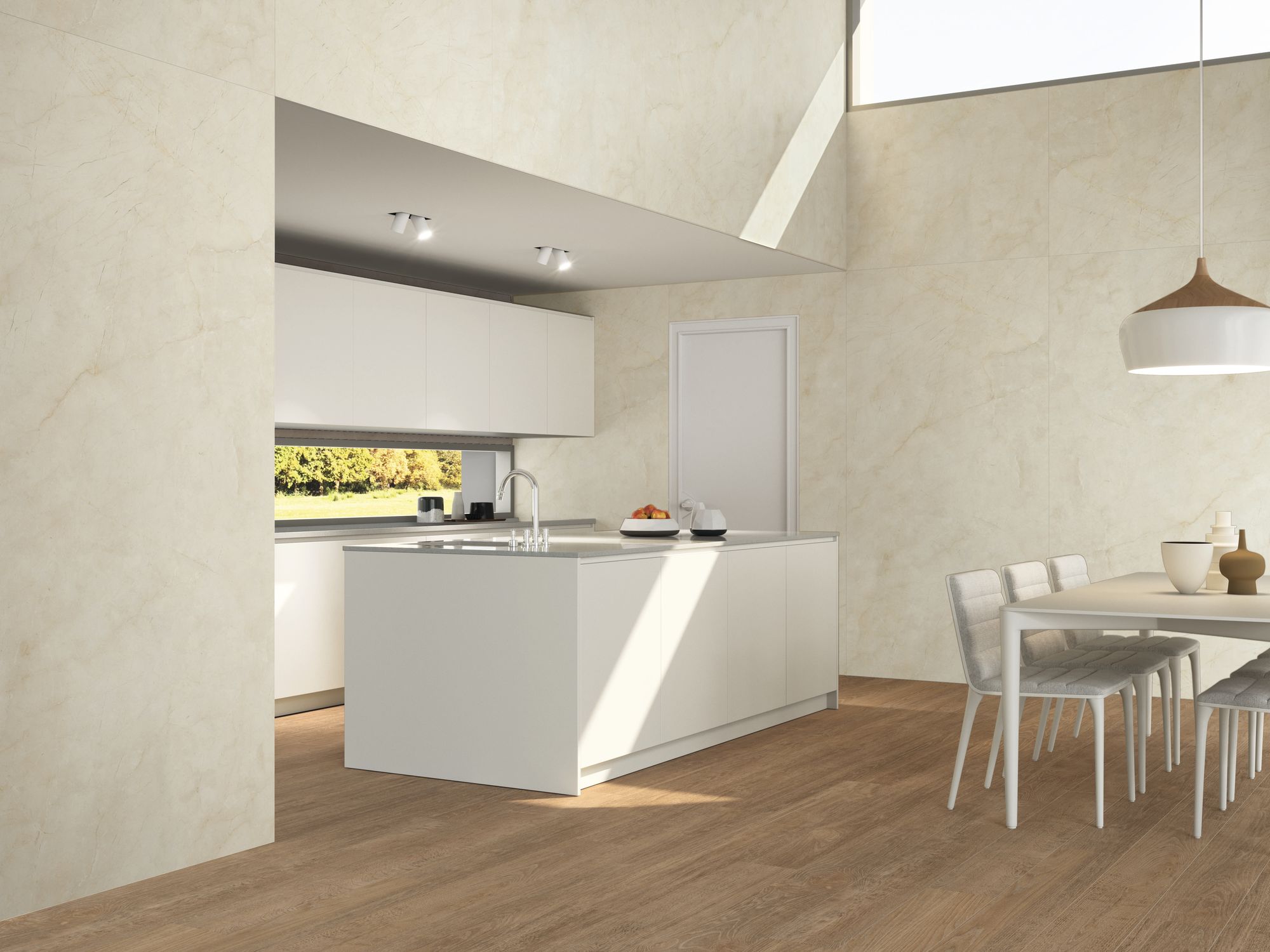 Керамогранит Cream Chamber Pulido 120Х240