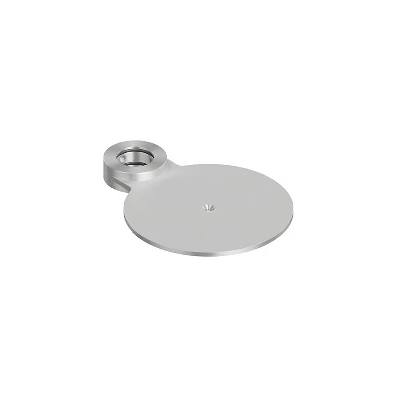 QuadroDesign FFQT QA002AS Круглая полка для излива или душевой штанги, цвет Brushed Stainless Steel