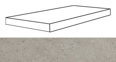 Угловая ступень REX LA ROCHE GREY GRADINO SX (742262) левая 33x120x3 от REX Ceramiche (Италия)