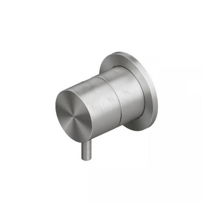 QuadroDesign SOURCE/OTTAVO 1344.00AS Переключатель из стены на 2 потребителя, цвет Steel