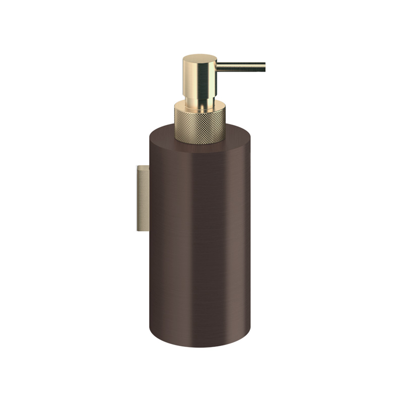 ™ Decor Walther © 0856041 CLUB WSP 3 Дозатор мыла настенный Темная бронза / Золото матовое