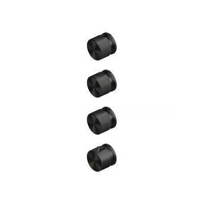 QuadroDesign STEREO 1650.0.00ON Смеситель термостатический из стены с 3-мя запорными вентилями, цвет Black Gold