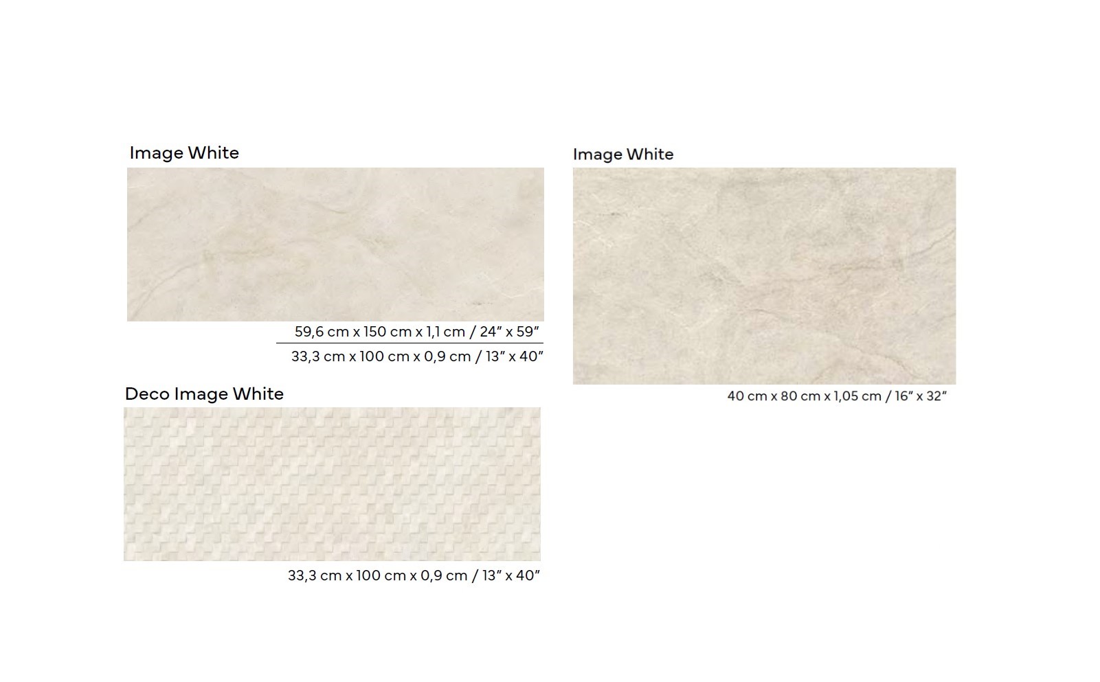 Керамогранит PORCELANOSA IMAGE WHITE 40х80х1.05 G-349