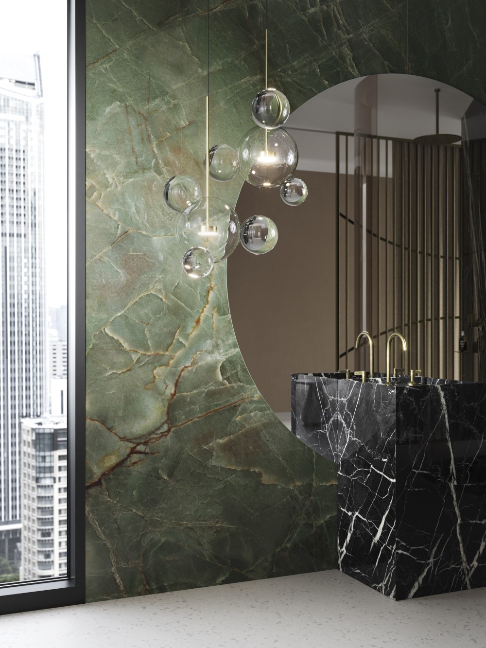 Керамогранит PORCELANOSA XLIGHT EMERALD GREEN POLISHED 120х270 G-2505