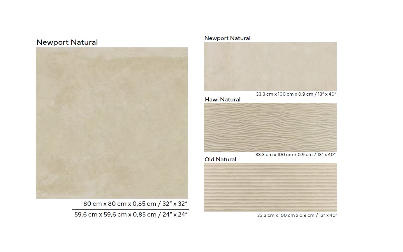 Керамическая плитка  PORCELANOSA NEWPORT NATURAL 33.3x100 G-271