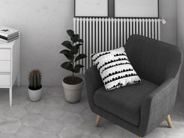 Керамогранит URBAN HEXAGON MELANGE SILVER 25.4x29.2 от Equipe Ceramicas (Испания)