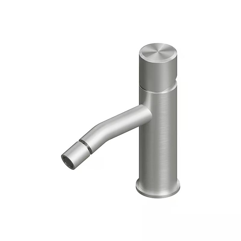 QuadroDesign STEREO 1635TAS Смеситель для биде на 1 отверстие из столешницы, цвет Brushed Stainless Steel