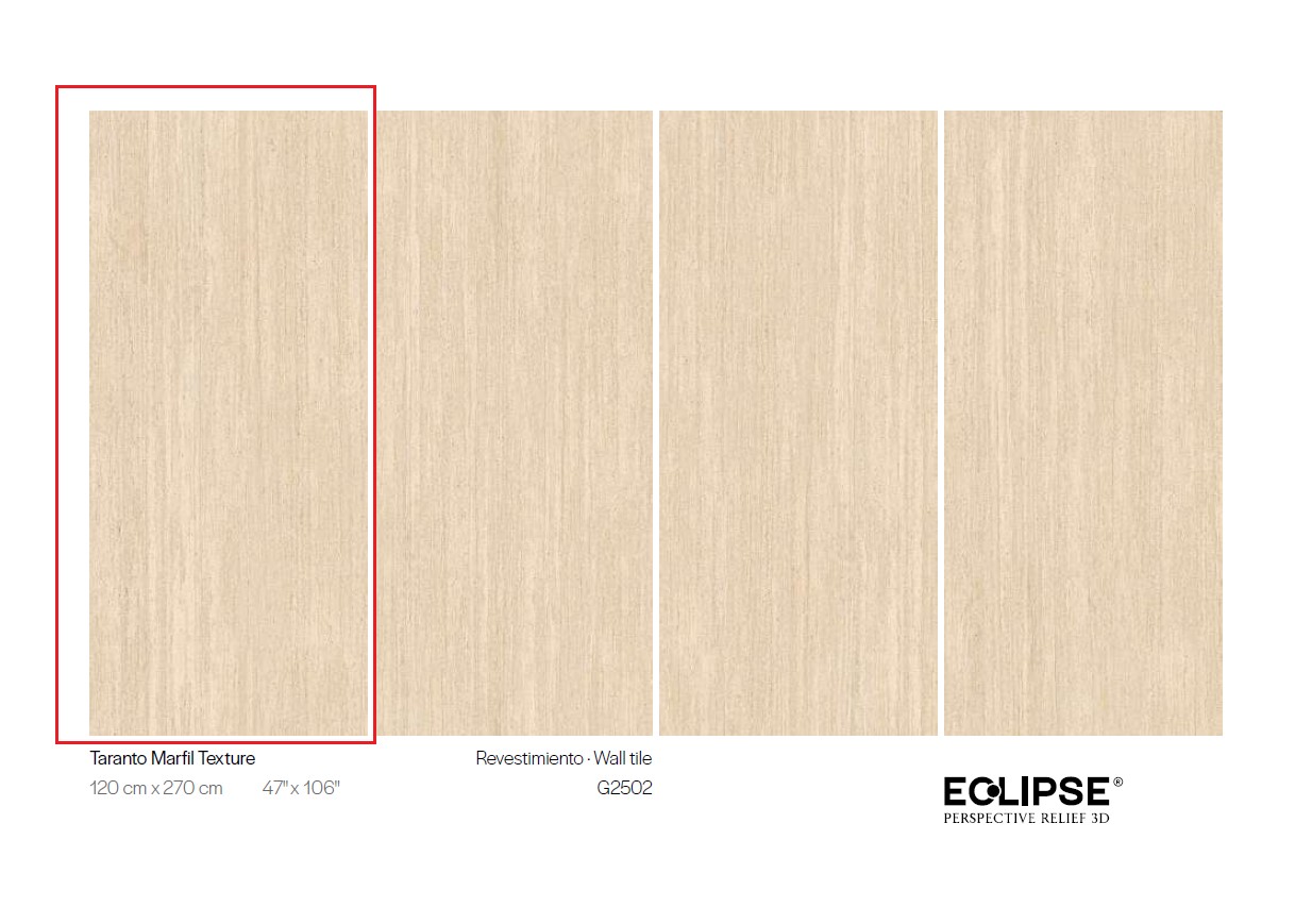 Керамогранит PORCELANOSA XLIGHT TARANTO MARFIL TEXTURE 01 120х270 G-2702