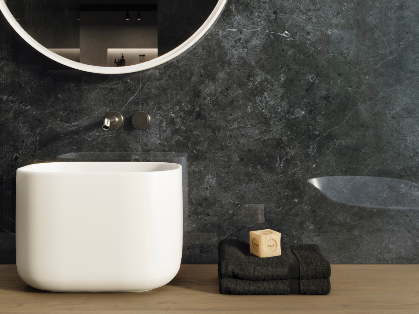 Керамогранит PORCELANOSA XLIGHT NERO VELLUTO POLISHED 120х270 G-2515