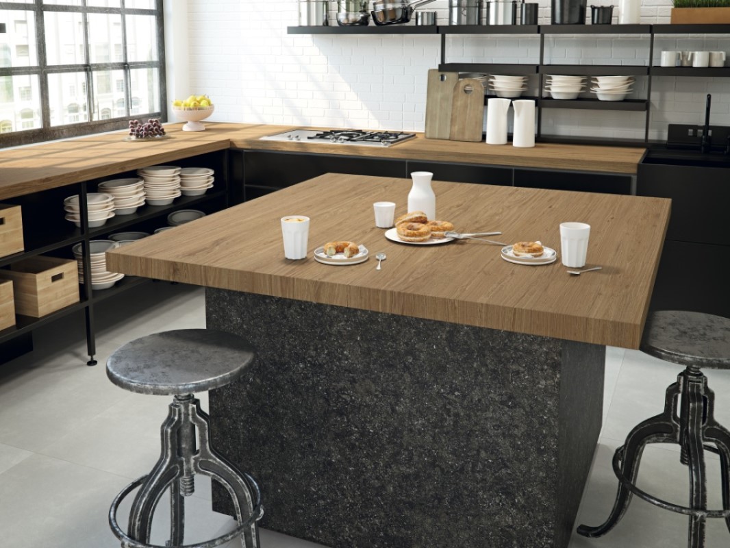 Керамогранит GRESPANIA COVERLAM BLUE STONE NEGRO 120х260x3.5