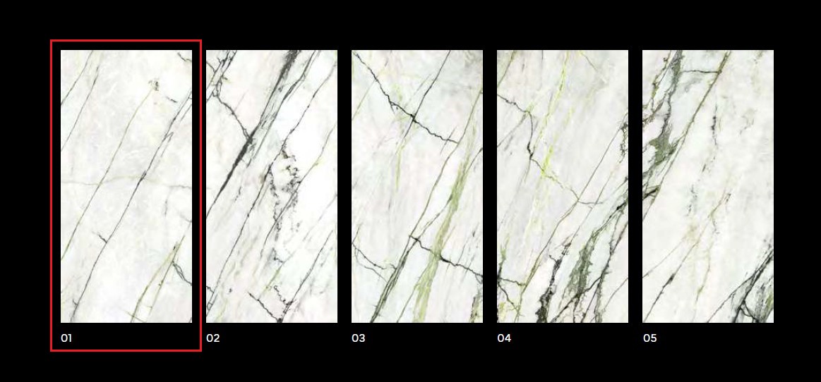 Керамогранит PORCELANOSA XLIGHT CALACATTA GREEN 01 SILK 120х270 G-2705