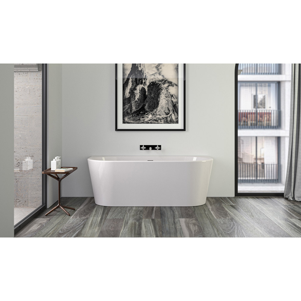 Knief 0100-255(06S) WALL XS Ванна акриловая пристенная 165x75x58H, белая глянцевая