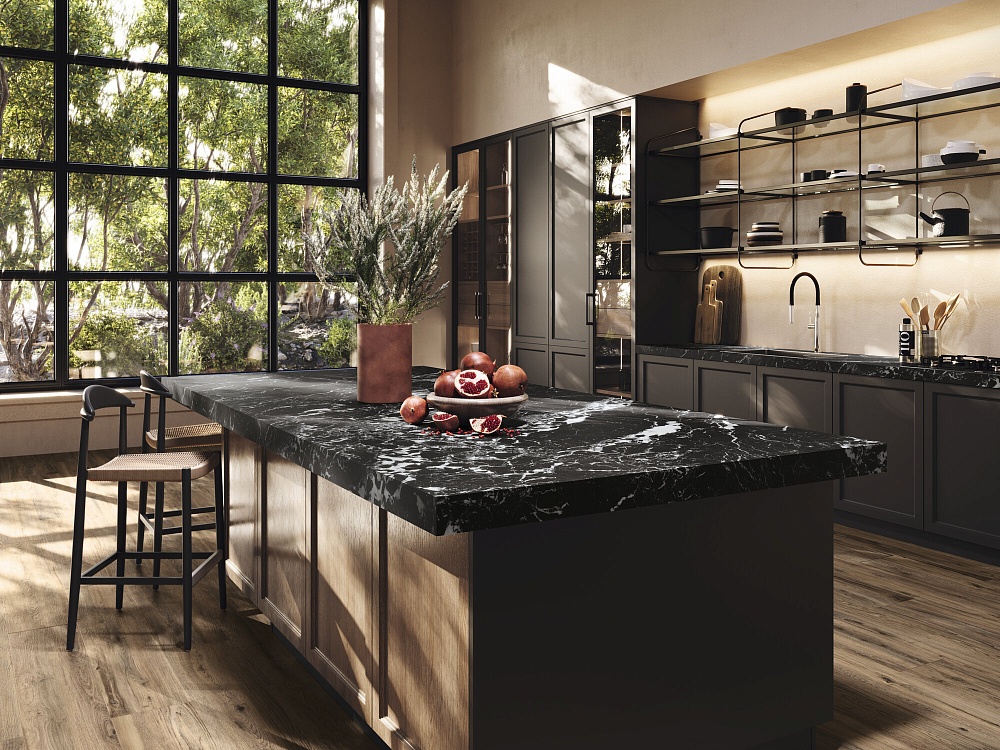 Керамогранит Ape Xlining BLACK HISPANIA NATURAL RECT 120X278