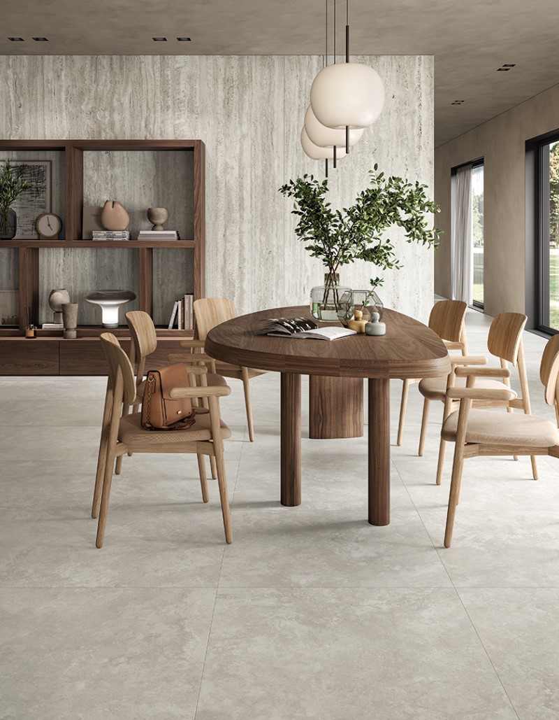 Керамогранит слэб MIRAGE TRAVERTINO MISTY EY 11 SP SQ 120х278x0.6 (Италия)