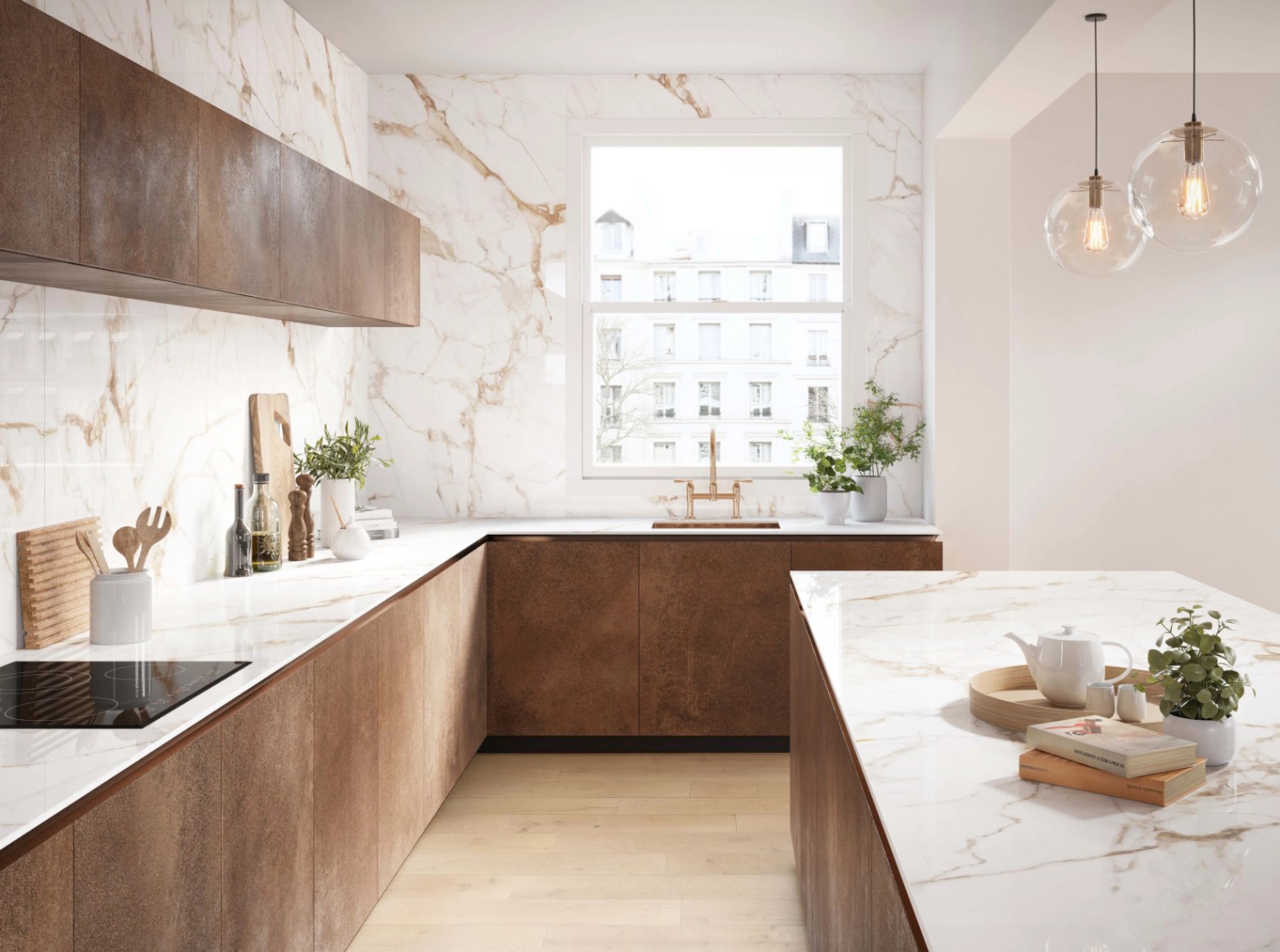 Керамогранит PORCELANOSA XLIGHT CALACATTA GOLD POLISHED 120х270 G-2504