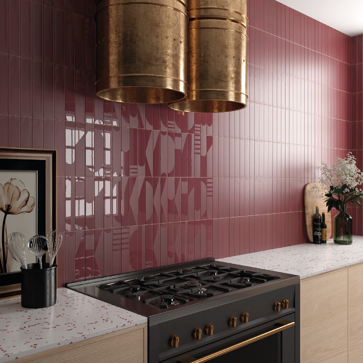 Керамическая плитка  EQUIPE WADI GARNET 6х30 EQ-4