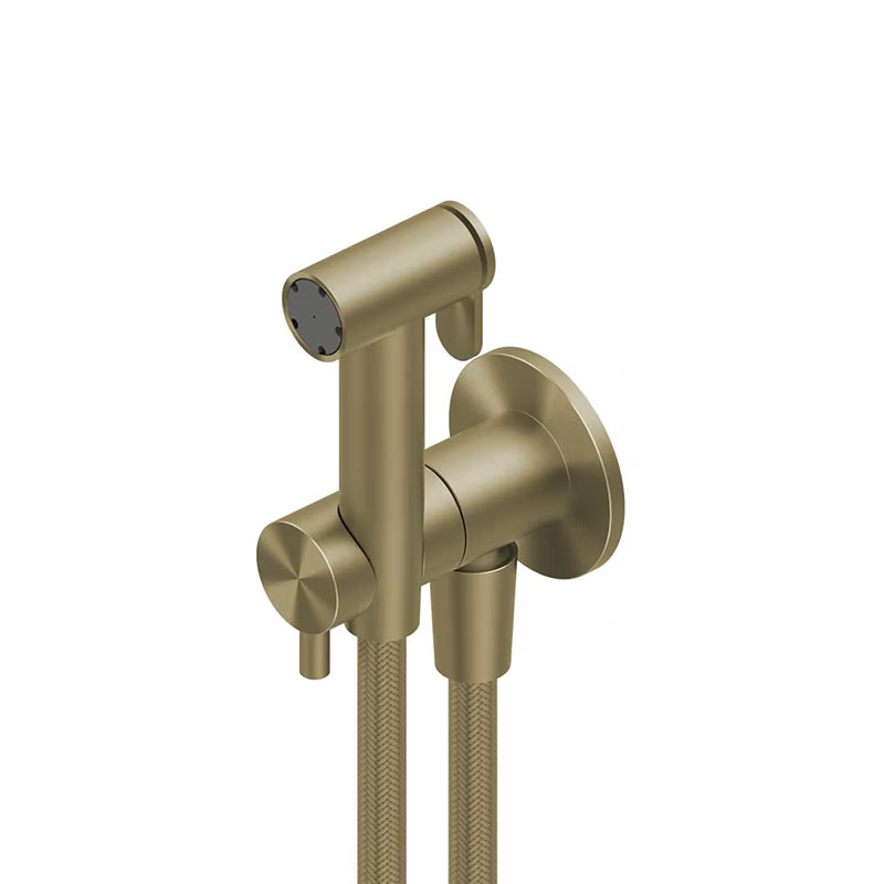 QuadroDesign Душевая программа ID016OC Гидроершик с запорным вентилем, цвет Light Gold
