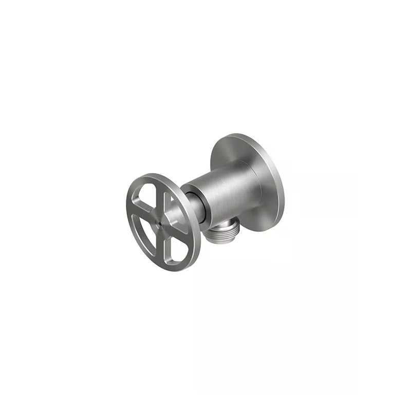 QuadroDesign Комплектующие 2009AS Уличный запорный вентиль с подключением садового шланга цвет, Brushed Stainless Steel