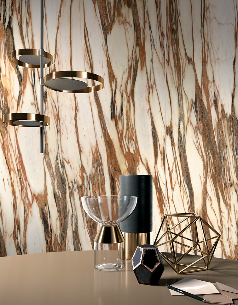 Керамогранит слэб MIRAGE CALACATTA COPPER WA 01 LUC SQ 120х278х6 (Италия)