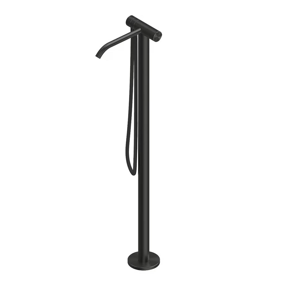 QuadroDesign HUM 2462ON Смеситель для ванны напольный, цвет Black Gold