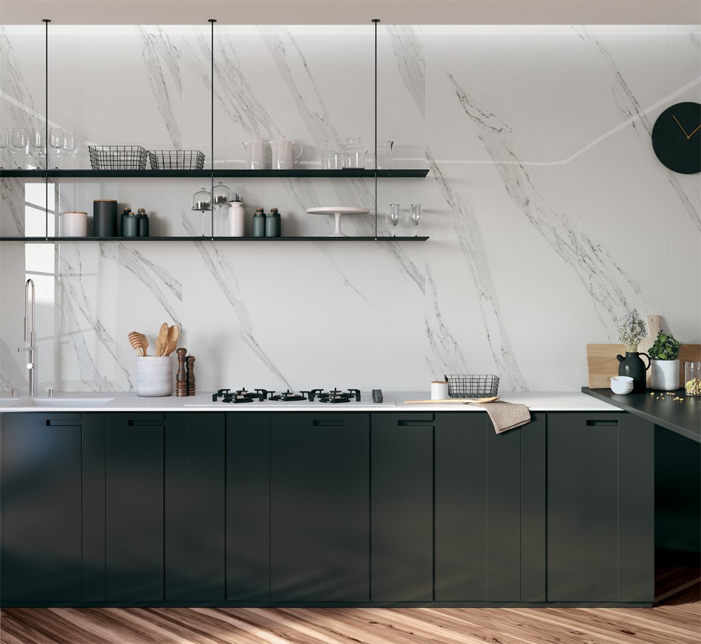 Керамогранит слэб MIRAGE CALACATTA REALE JW 02 LUC SQ 120х278x6 (Италия)