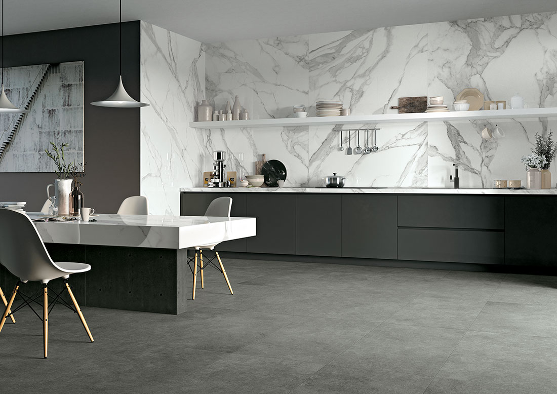 Керамогранит слэб MIRAGE BIANCO LUNENSIS JW 12 LUC SQ 120х278x6 (Италия)