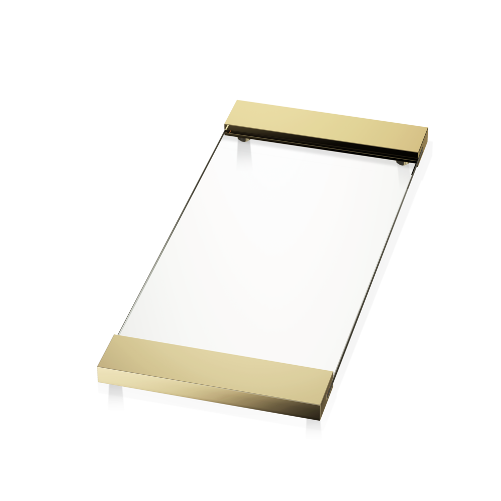 Decor Walther 0848822 TAB 37 Поднос Золото / Прозрачное стекло