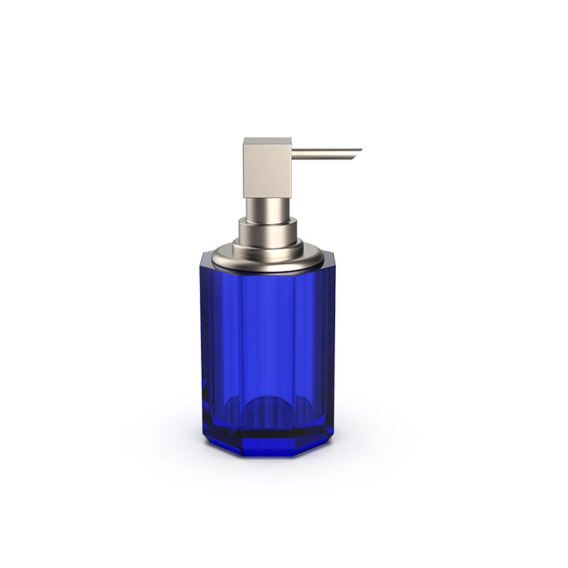 Decor Walther © 0943795 KR SSP 2 KRISTALL Дозатор мыла Capri Blue / Nickel satin