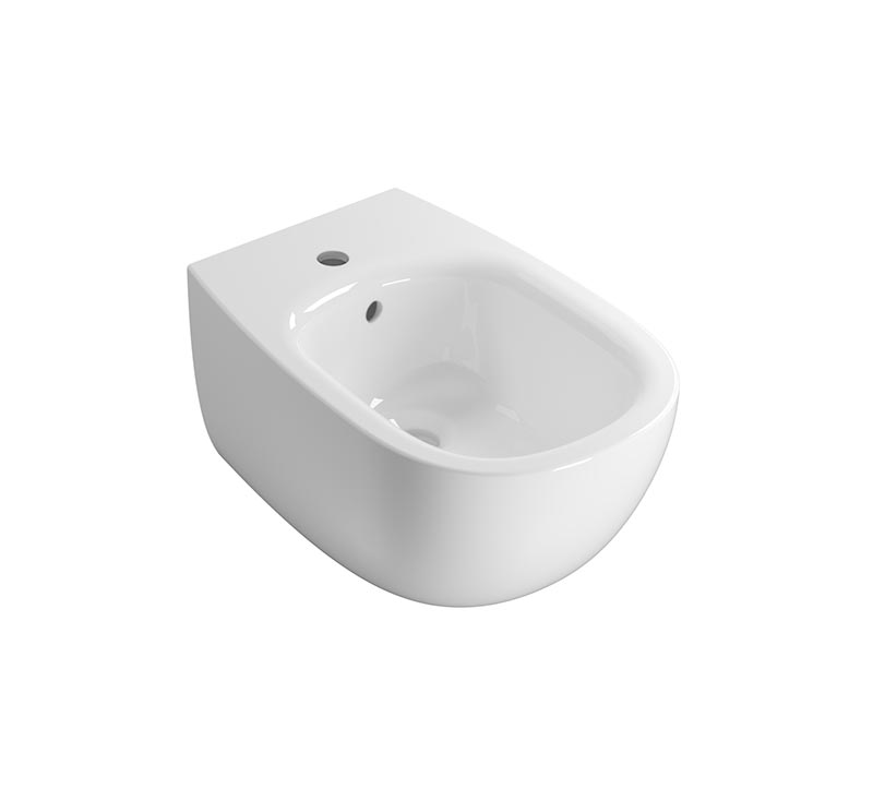 GLOBO DNS09BI Подвесной безободковый биде DAILY, цвет bi (Bianco)