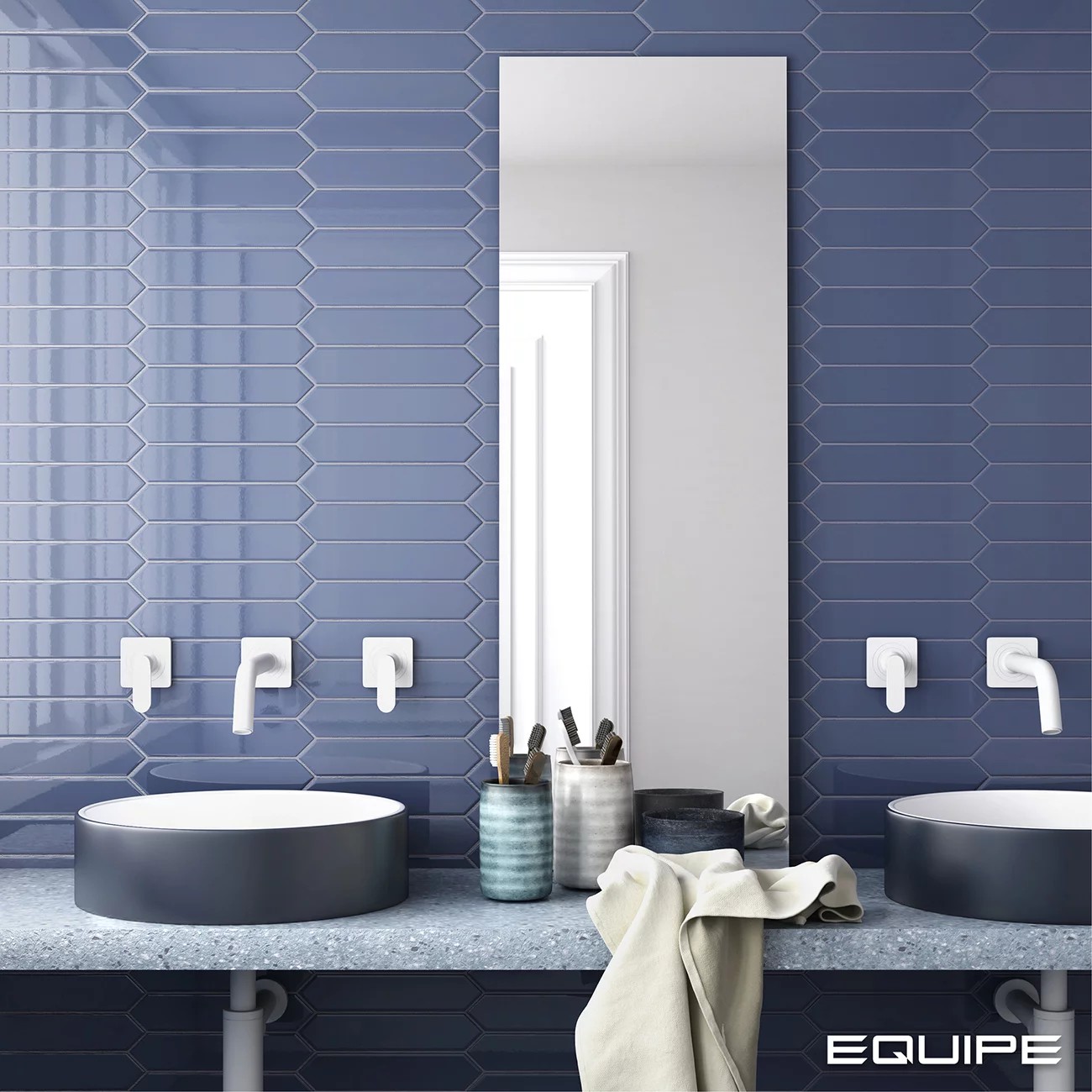 Керамическая плитка  EQUIPE ARROW BLUE VELVET 5х25 EQ-4