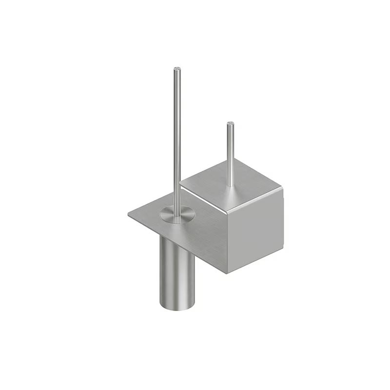 QuadroDesign Аксессуары QA1700AS Полка с ёршиком и держателем туалетной бумаги Brushed Stainless Ste