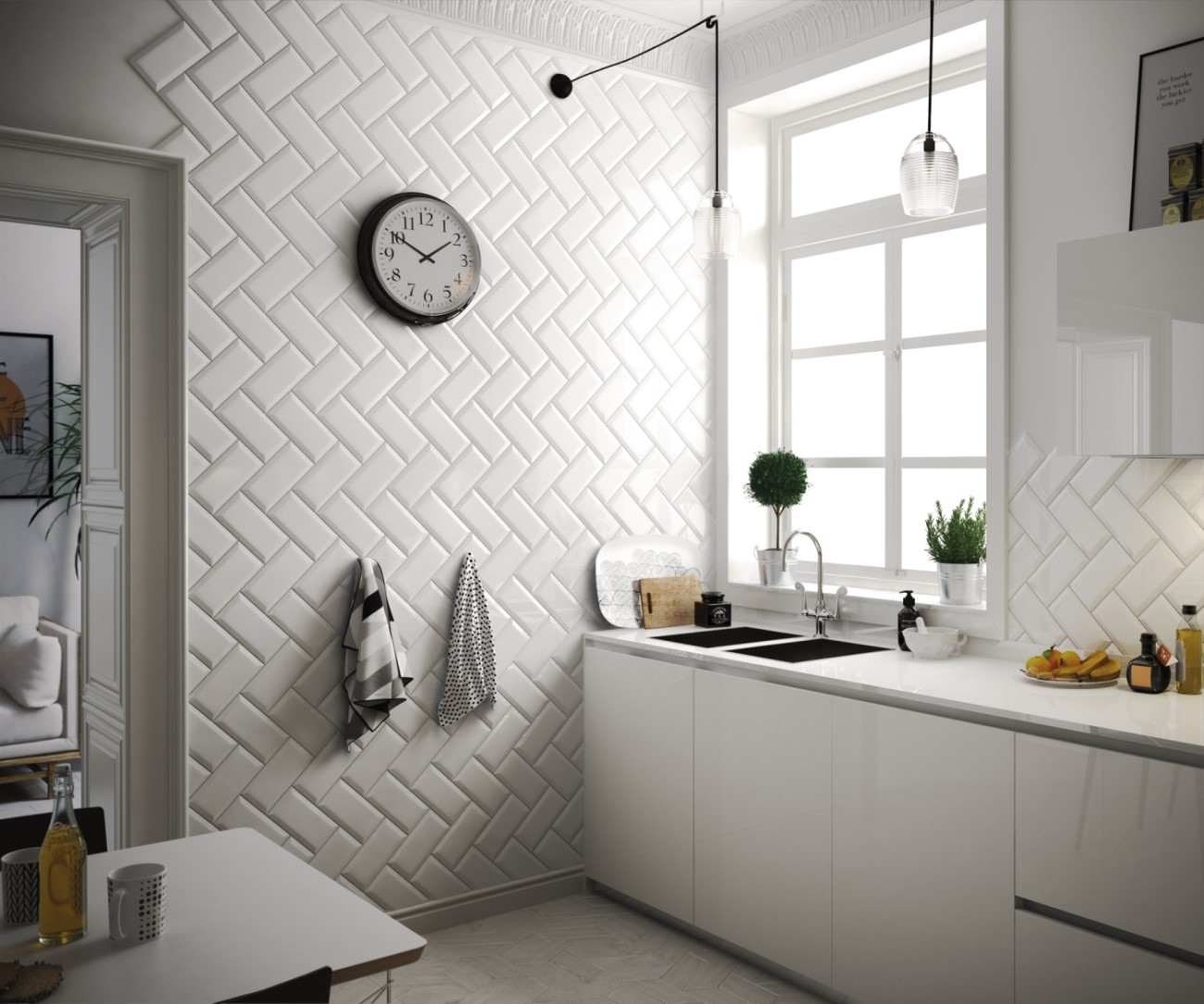 Керамическая плитка  EQUIPE METRO WHITE MATT 10х20 EQ-0