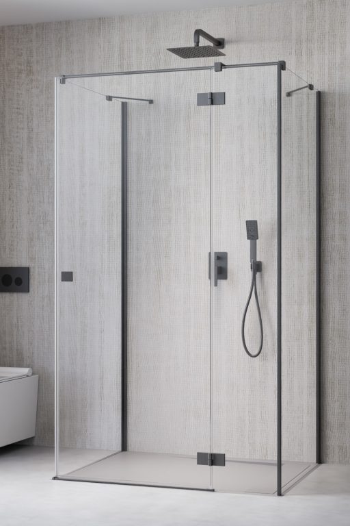 Essenza Brushed GunMetal KDJ+S Door 80 Left