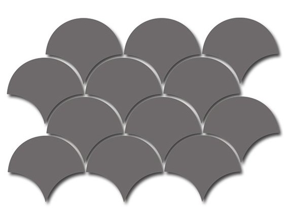 Керамическая плитка  EQUIPE FAN DARK GREY 10,6x12 EQ-20S