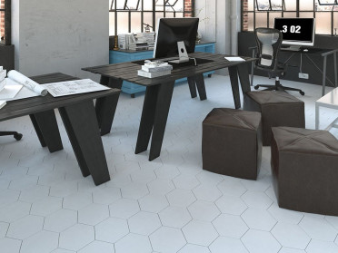 Керамогранит TRAPEZIUM FLOOR R9 ICE WHITE MATT (113854) 9.8x23 от WOW (Испания)