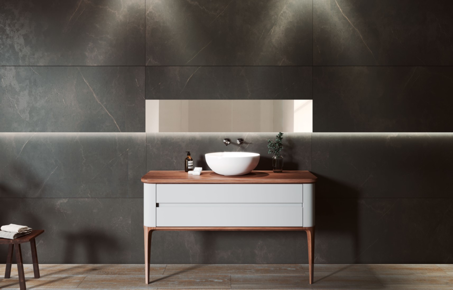 Керамическая плитка  PORCELANOSA KARACHI GREY 59.6х150 G-276