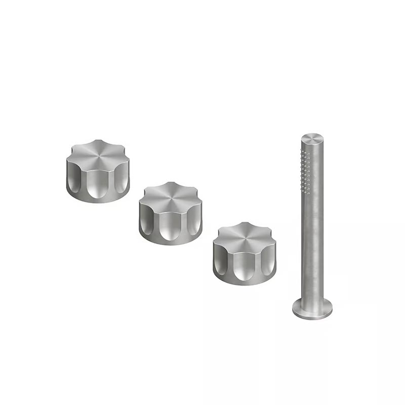 QuadroDesign MODO 1799AS Смеситель на борт ванны без излива, цвет Brushed Stainless Steel
