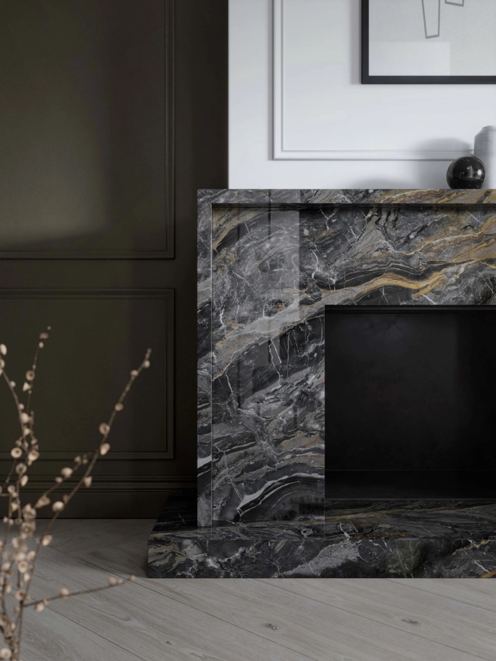 Керамогранит PORCELANOSA XLIGHT OROBICO DARK POLISHED 120х120х6 G-2531