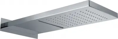 Верхний душ настенный с каскадом и ливнем 500*240 мм Vetta Rubinetterie DS DS245006-M000