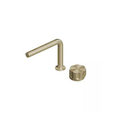 QuadroDesign MODO 1731TOC Смеситель для раковины на 2 отверстия из столешницы, цвет Light Gold