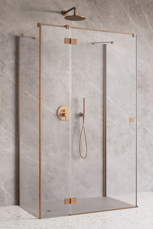 Essenza Brushed Copper KDJ+S Door 80 Right