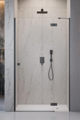 Essenza 8 Brushed GunMetal DWJ Front Wall 437 Right Brushed GunMetal/Transparent