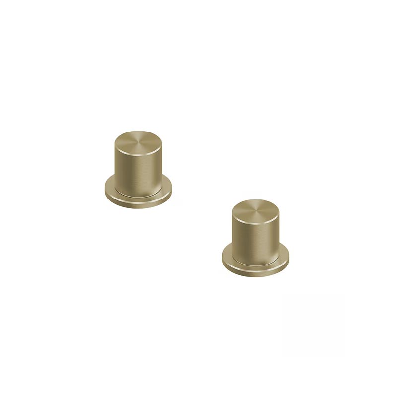 QuadroDesign HUM 2452VOC Группа запорных вентилей из столешницы (горячая и холодная), цвет Light Gold