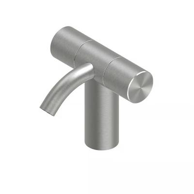QuadroDesign HUM 2401VAS Смеситель для раковины на 1 отверстие из столешницы с запорными вентилями, цвет Brushed Stainless Steel