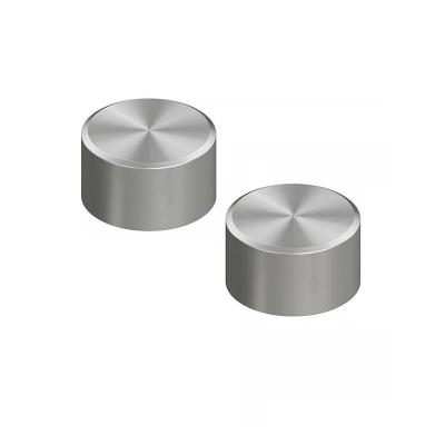 QuadroDesign STEREO 1651VAS Группа запорных вентилей из столешницы (горячая и холодная), цвет Brushed Stainless Steel