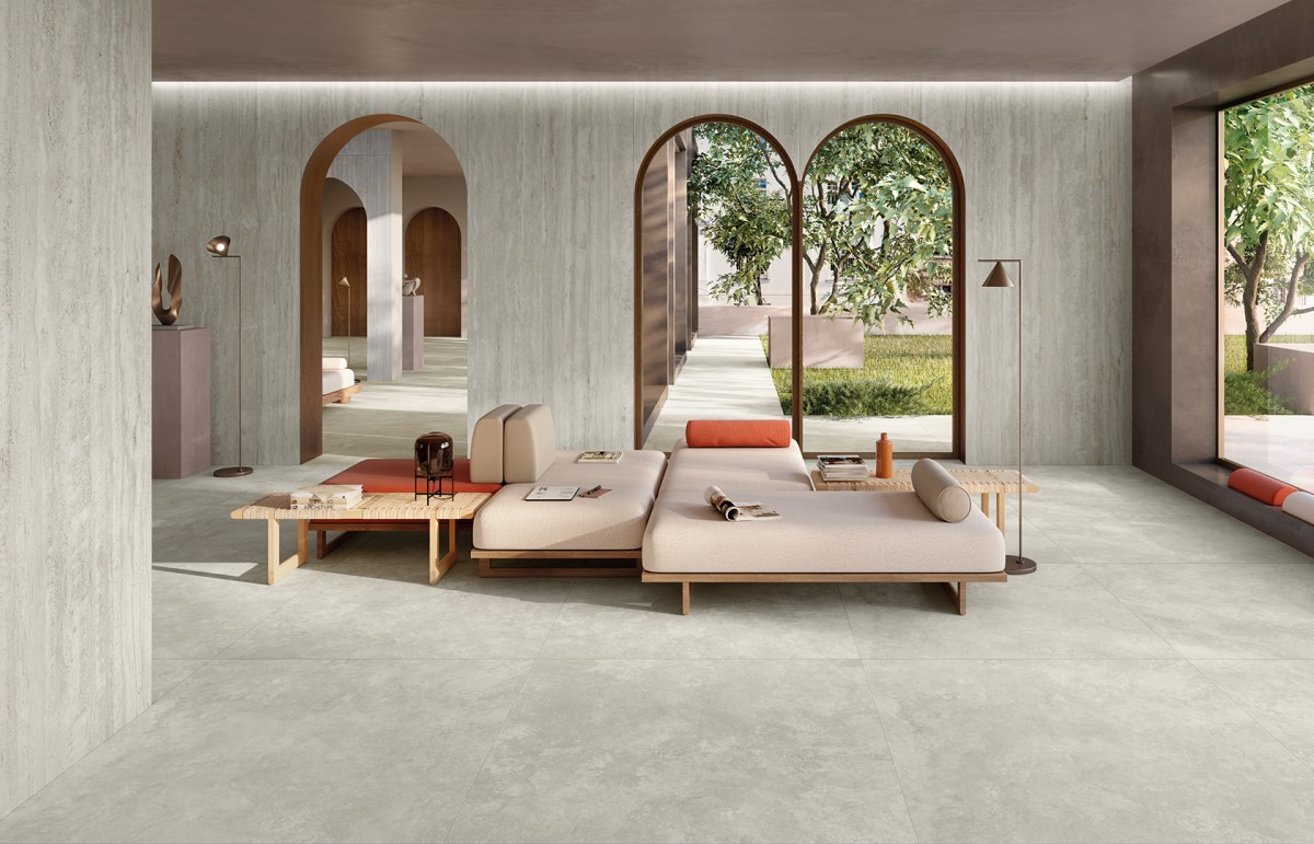 Керамогранит слэб MIRAGE TRAVERTINO MISTY EY 11 SP SQ 120х278x0.6 (Италия)