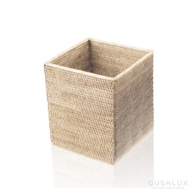 Decor Walther Basket QK Корзина для бумаги 25x25x30см, цвет: ротанг светлый