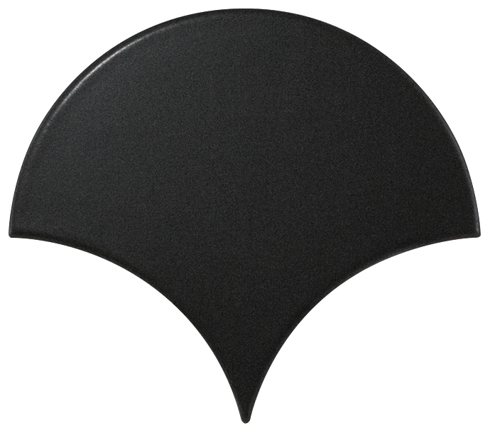 Керамическая плитка  EQUIPE FAN BLACK MATT 10.6х12 EQ-20S